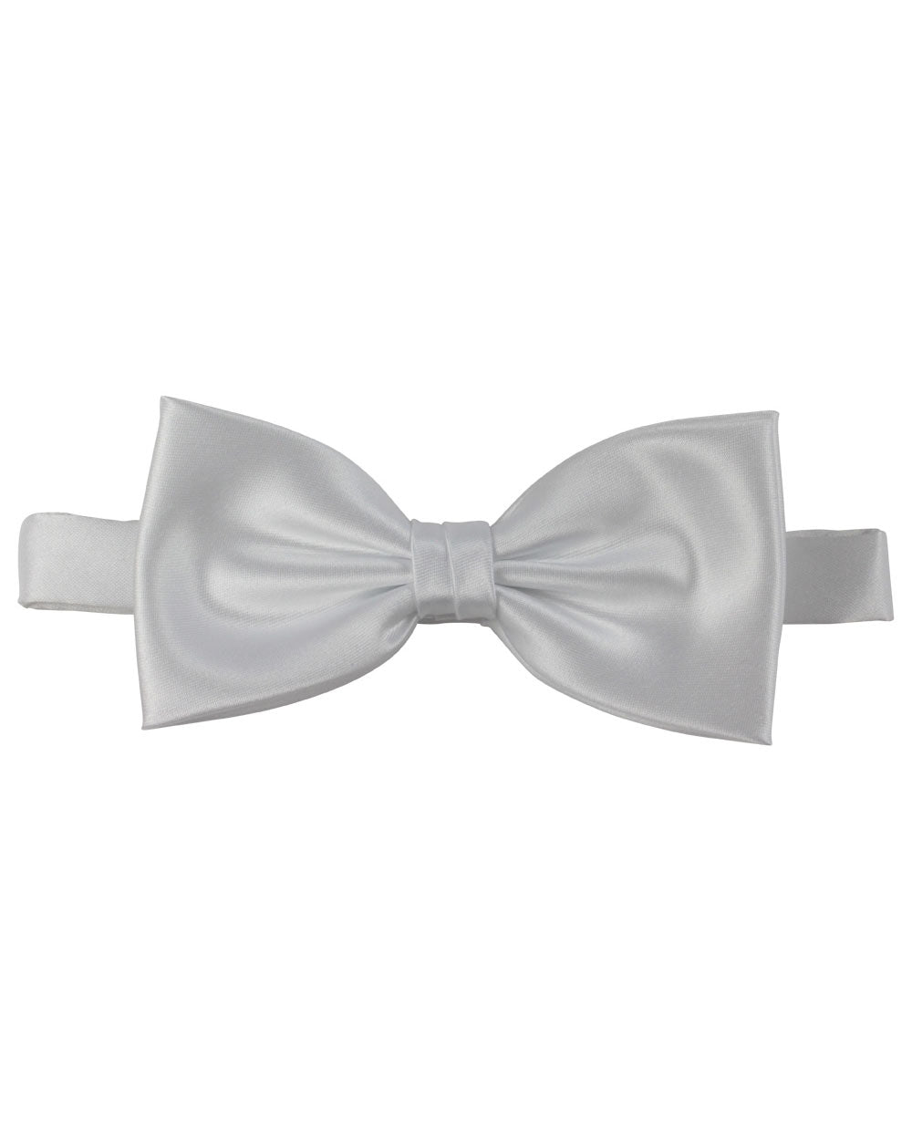 Satin Bow Tie Fluga - Vit