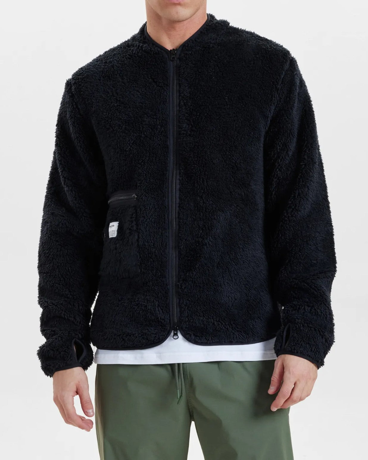 Fleece Jacket Recycled - Svart