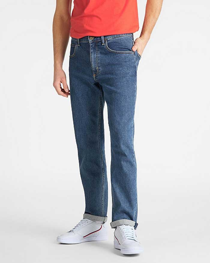 Brooklyn Straight Jeans - Blå