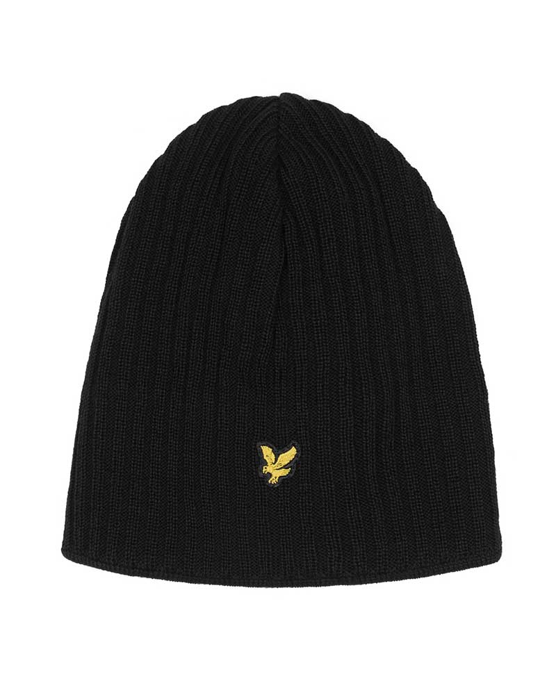 Knitted Rib Mössa - Svart