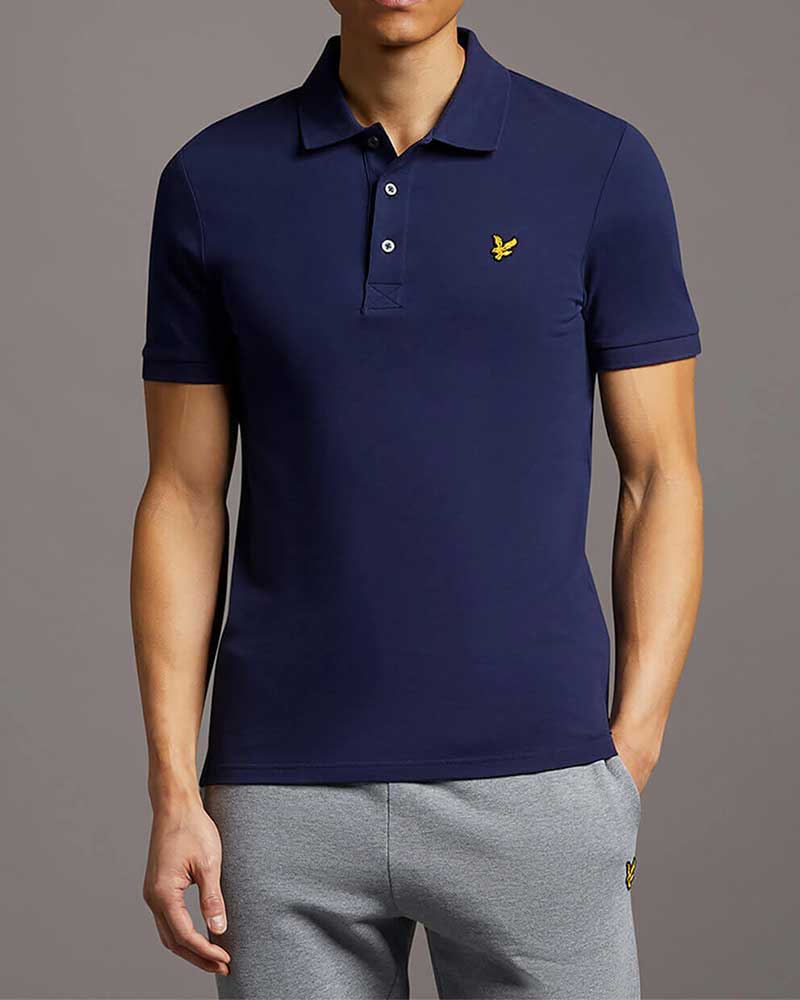 Plain Polo Pikétröja - Marinblå