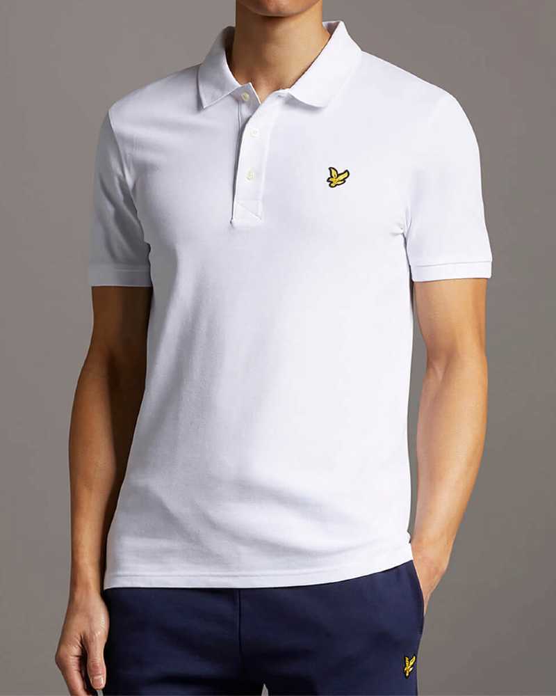 Plain Polo Pikétröja - Vit
