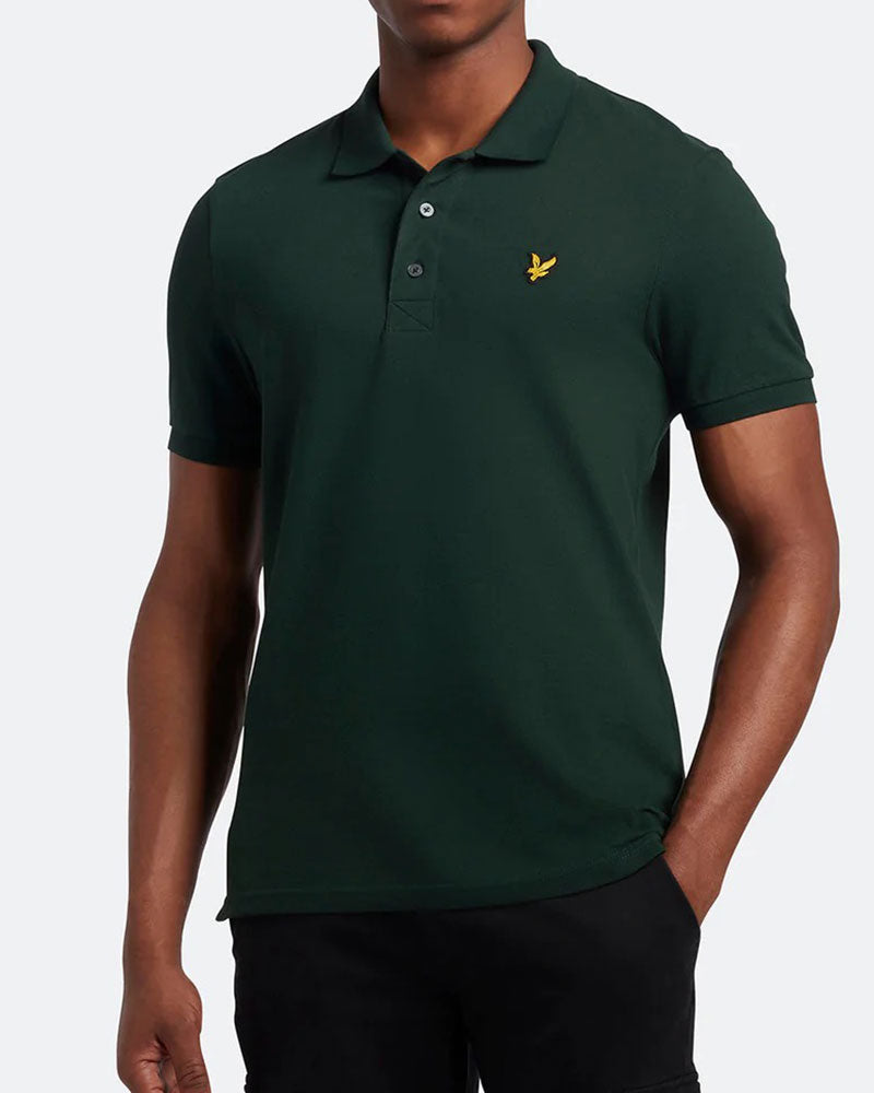 Plain Polo Pikétröja - Dark Green