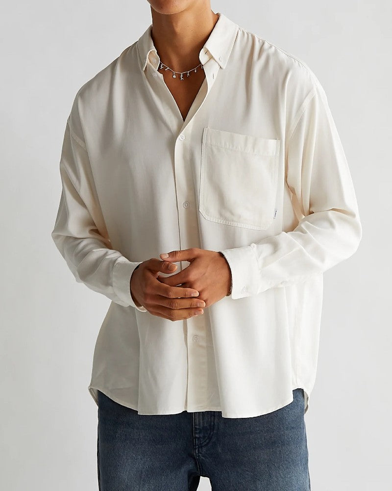 Stoll Tencel Skjorta - Off White