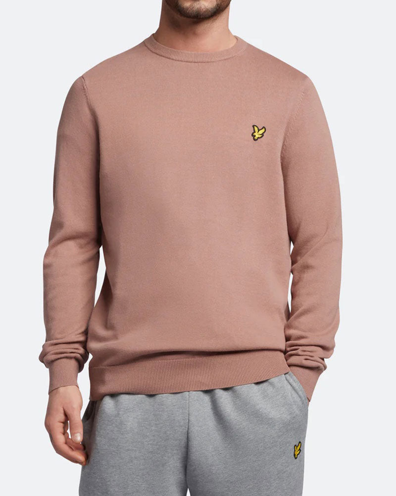 Cotton Crew Neck Jumper Tröja - Hutton Pink