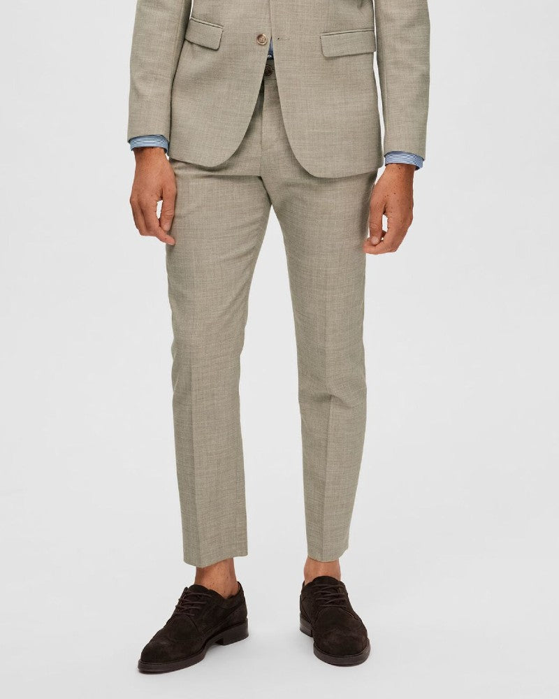 Slim Oasis Linen Kostymbyxor - Sand