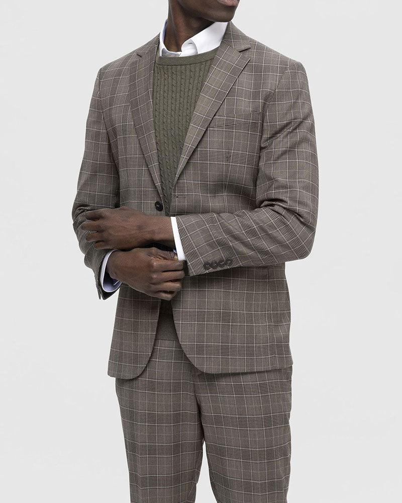 Neil Kavaj - Brown Blue/Checks