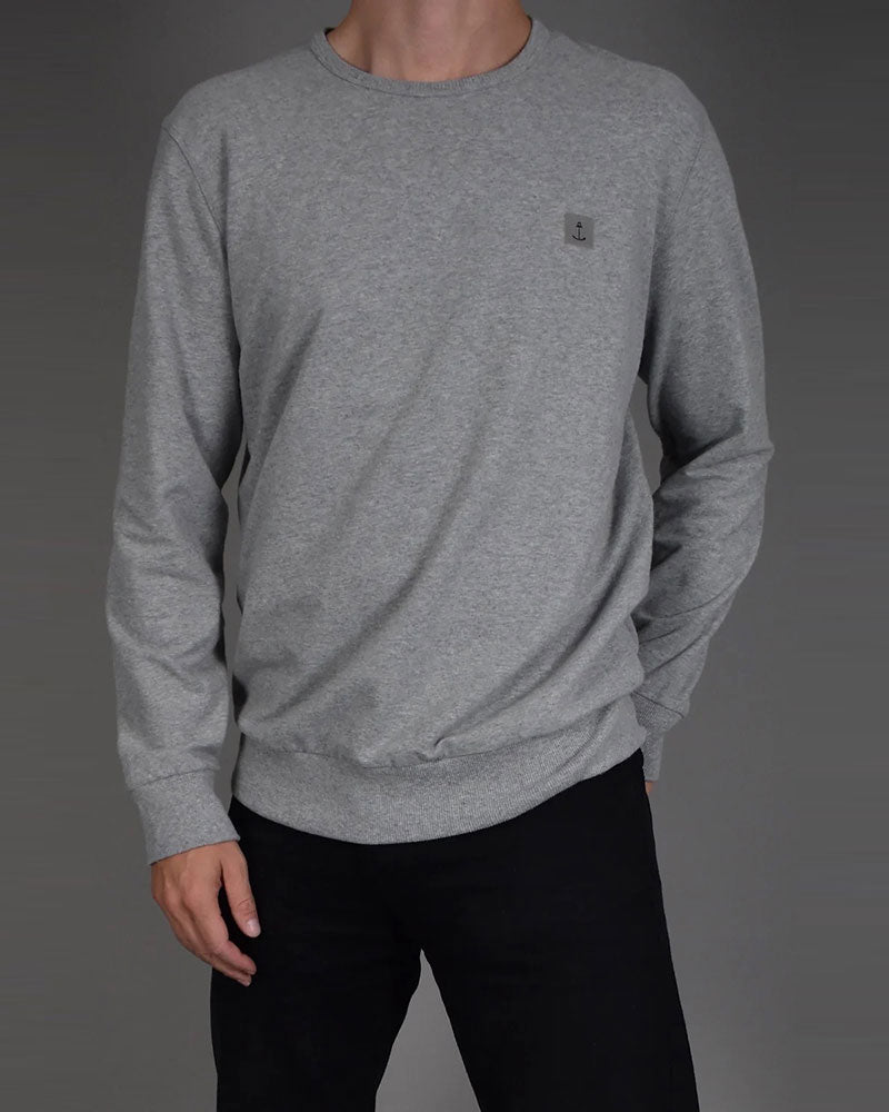 Patch New Sweatshirt - Grey Melange