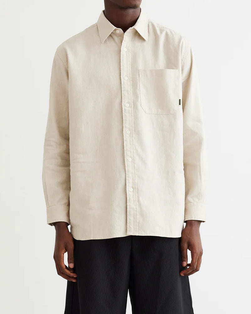 Yuzo Linen Skjorta - Sand