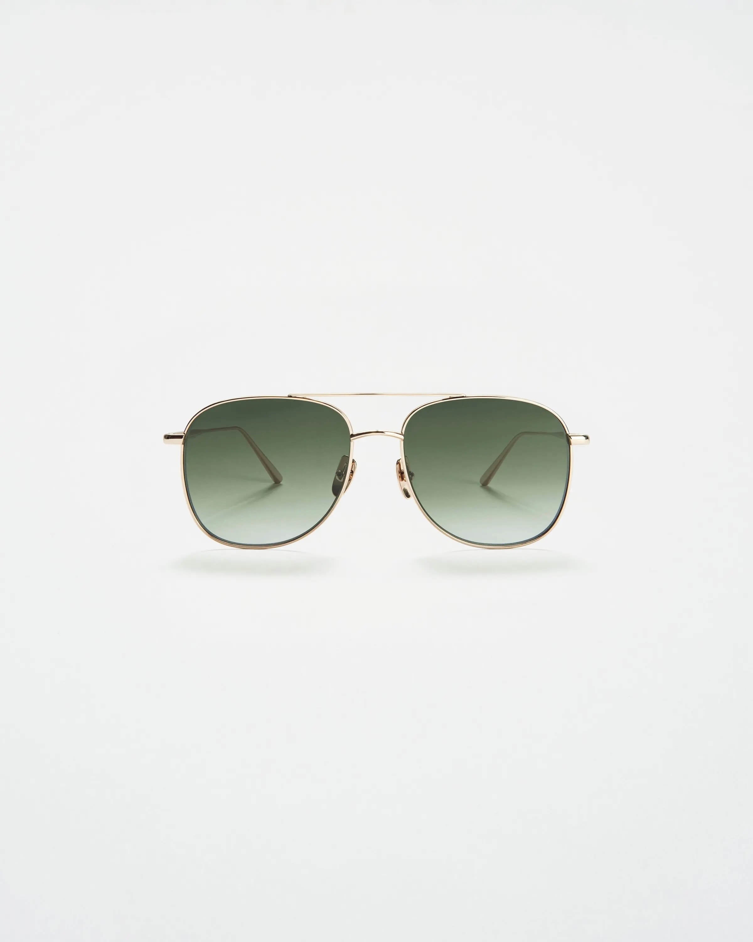 CHIMI Pilot Solglasögon - Soft Gold/Green