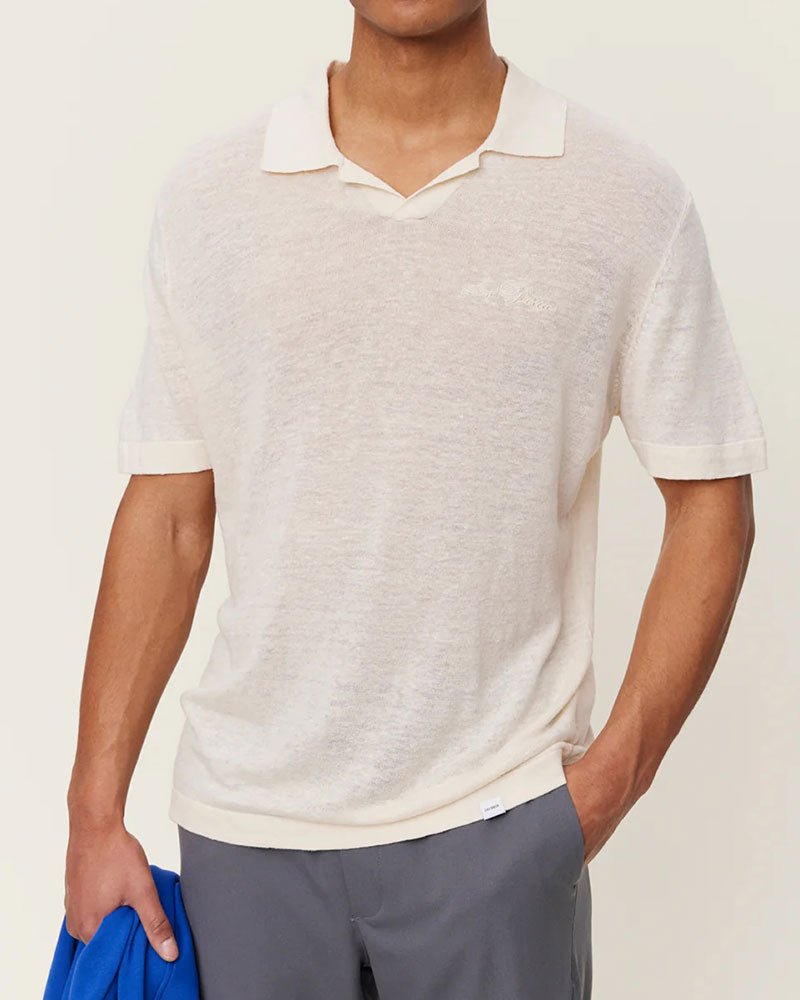 Emmanuel Polo Knit Pikétröja - Ivory