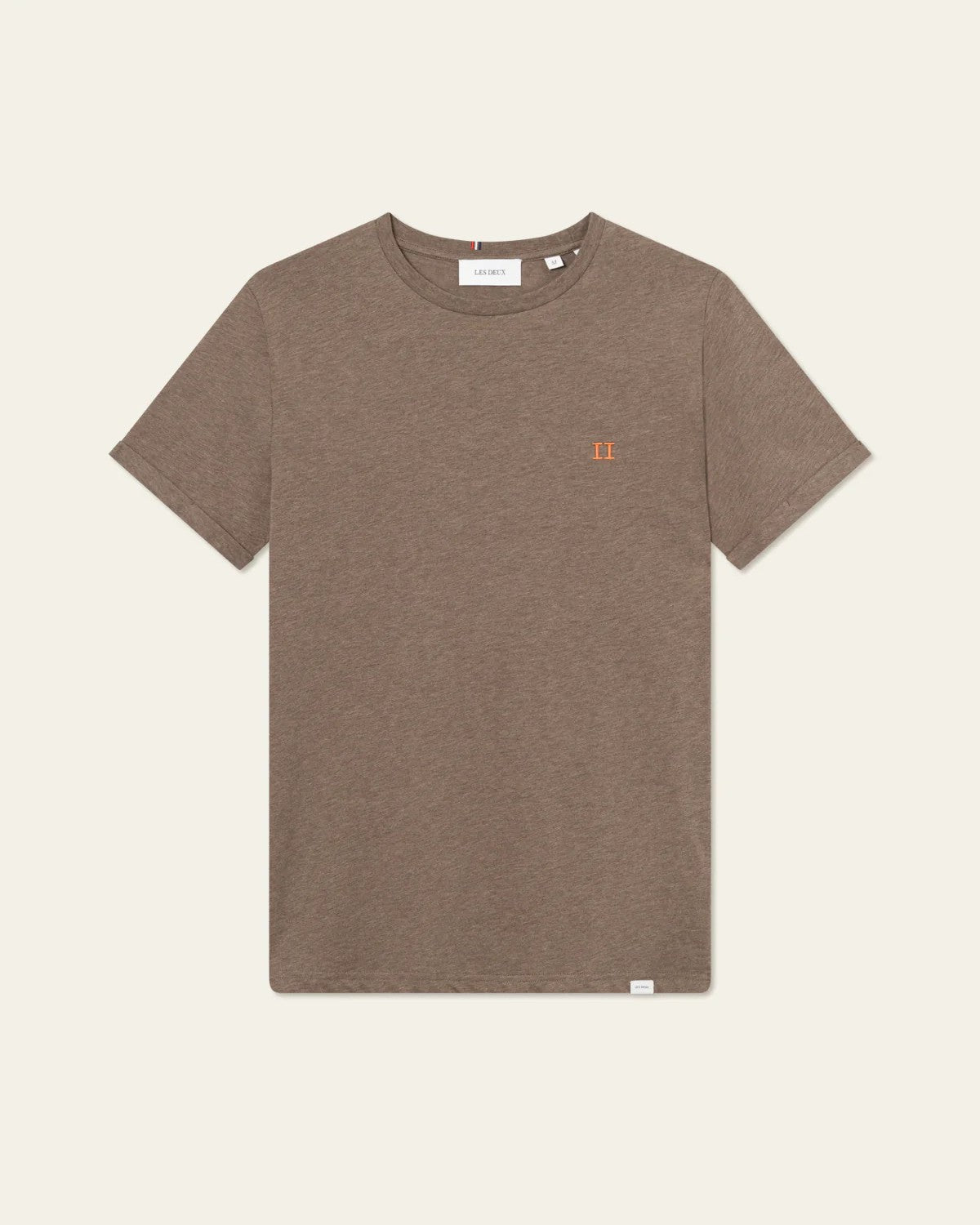 Nørregaard T-Shirt - Mountain Grey Melange/Orange