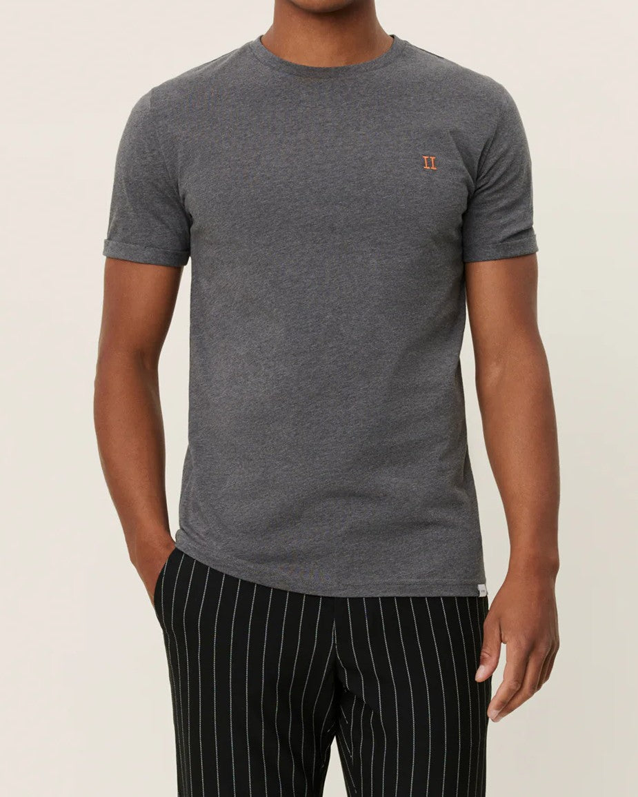 Nørregaard T-Shirt - Charcoal Melange/Orange