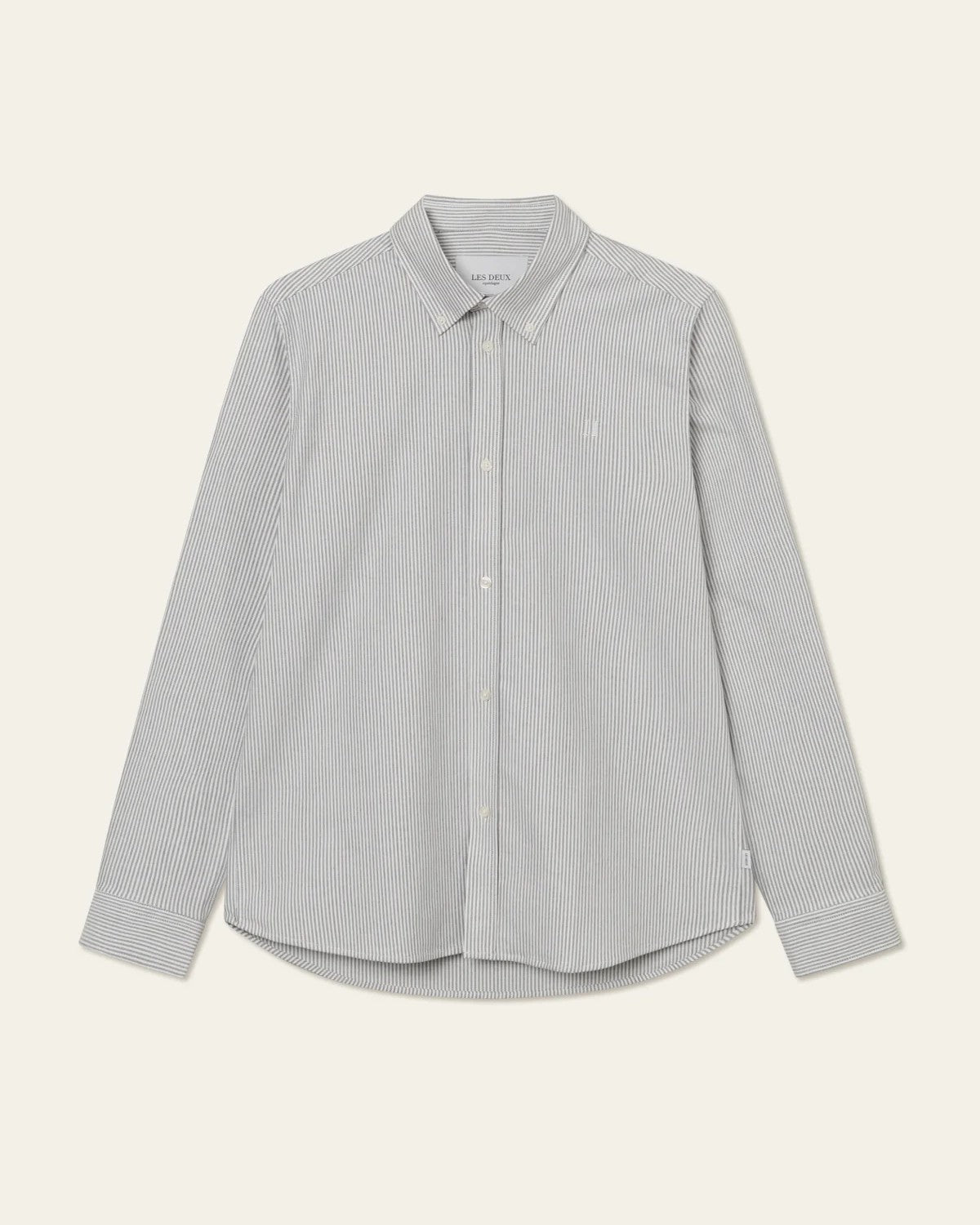 Konrad Stripe Oxford Skjorta - Black/White