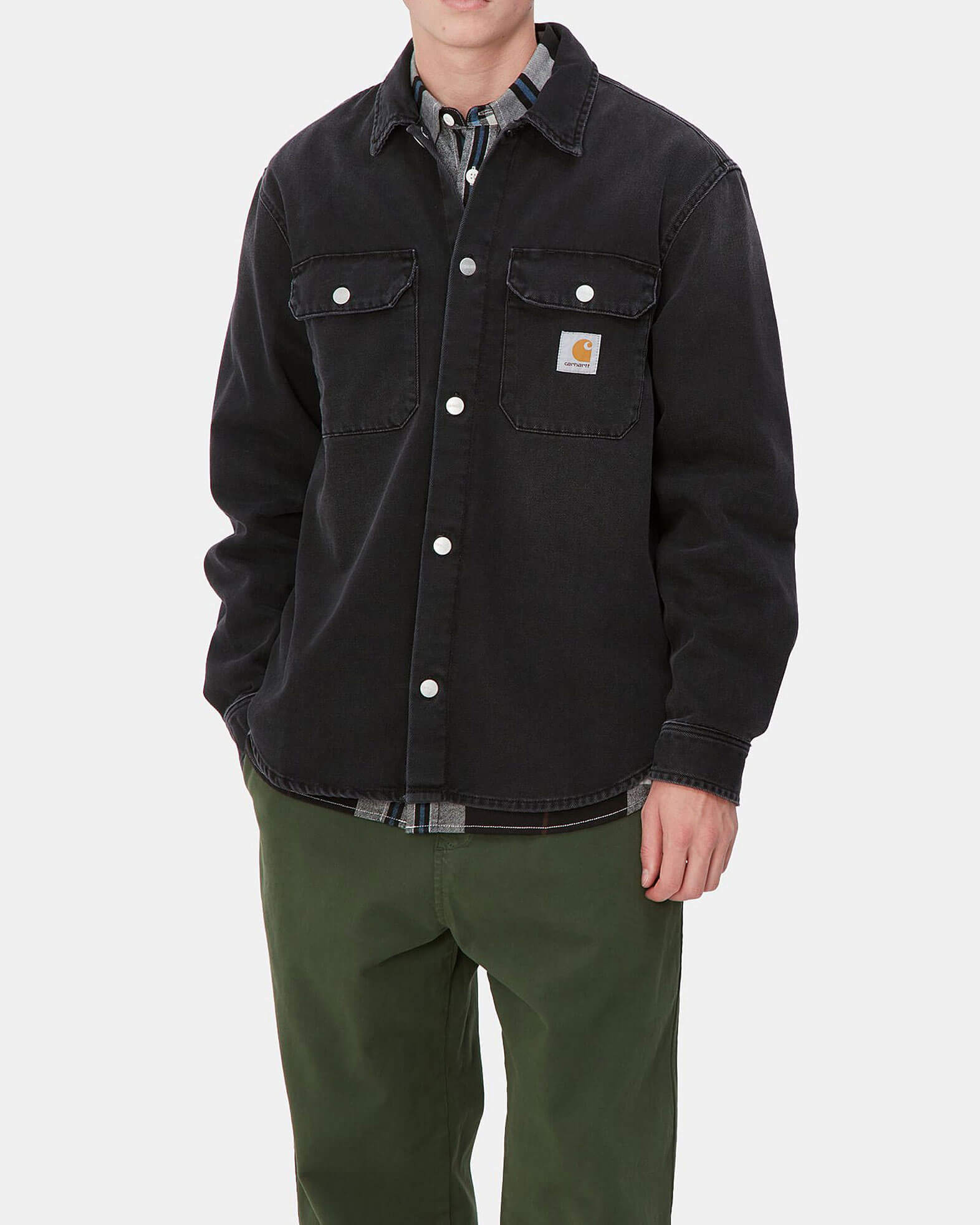Harvey Jeansjacka - Black Dark Used Wash