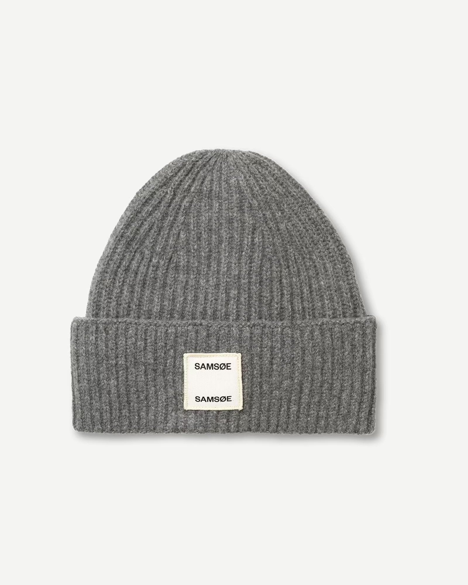 Samsoe W Beanie Mössa - Dark Grey Melange