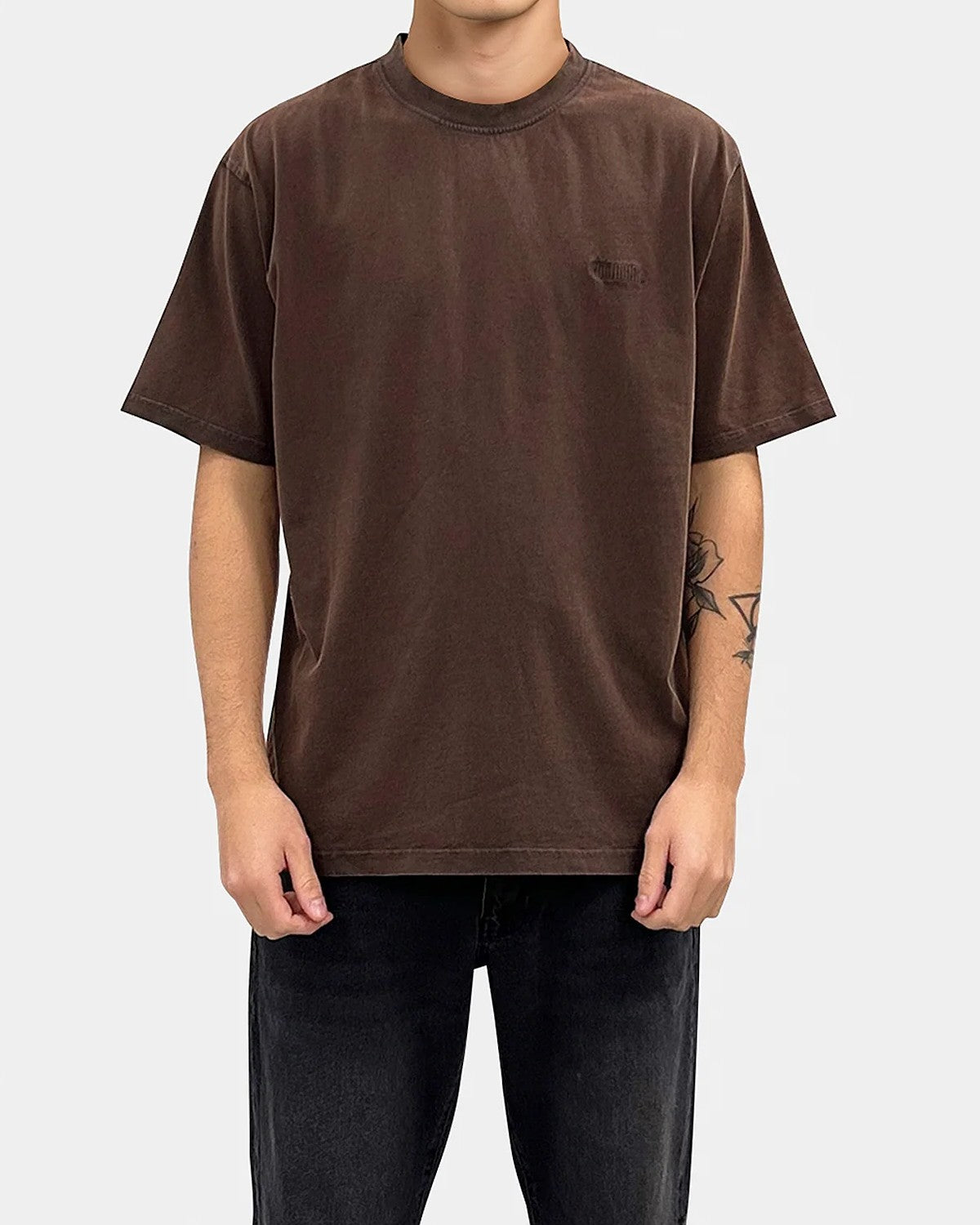 Baine Washed T-Shirt - Brun