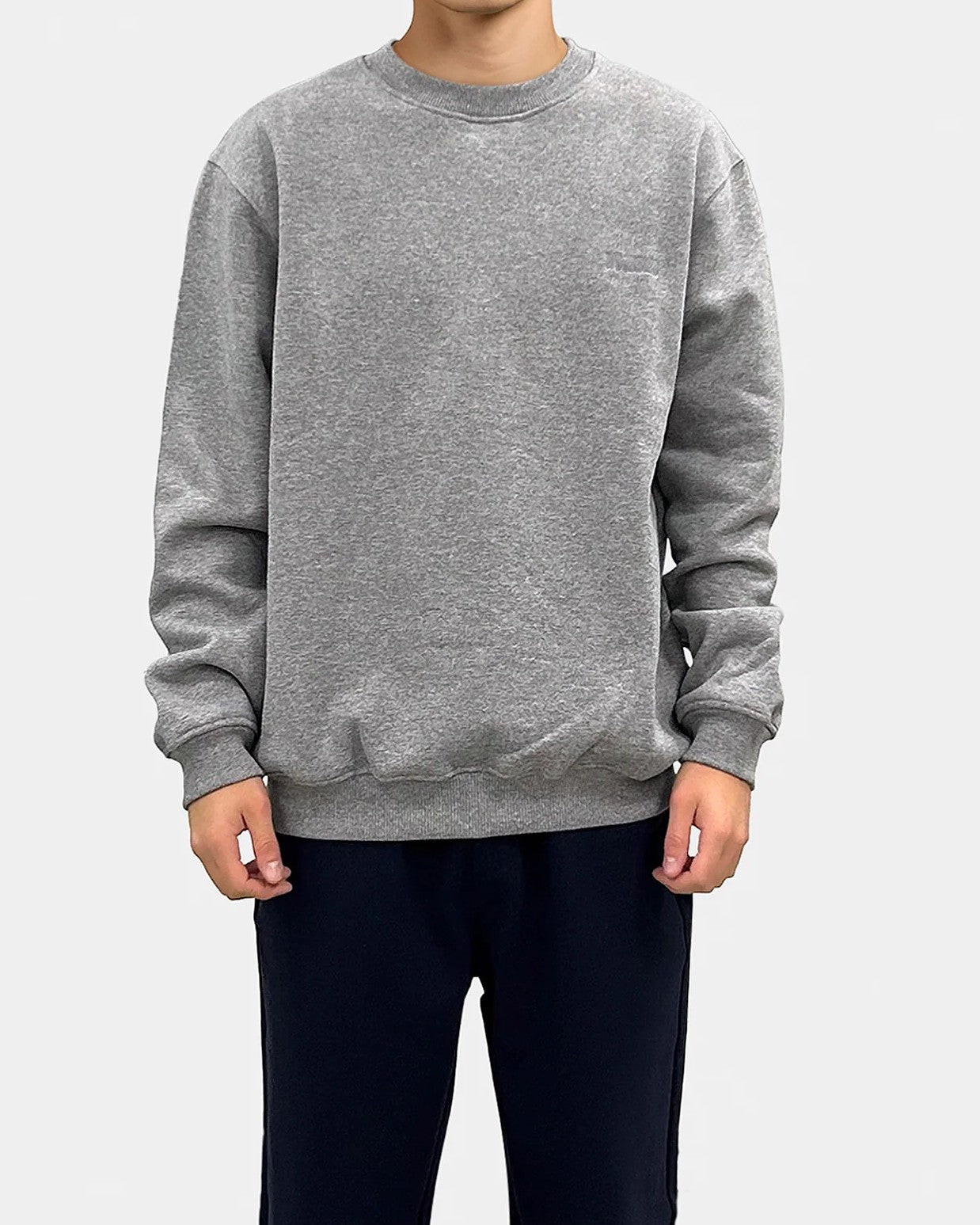 Cane Base Crew Tröja - Grey Melange