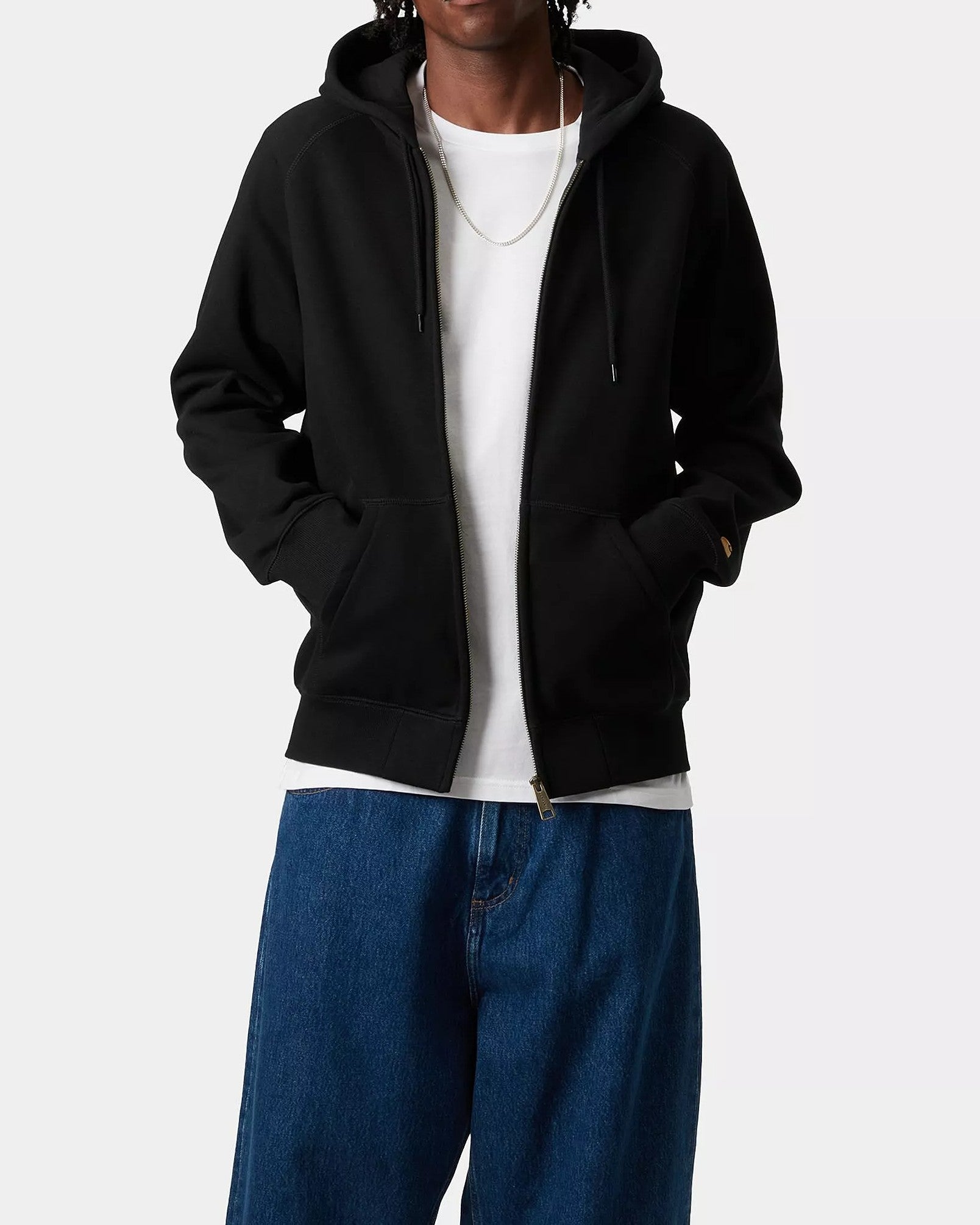 Chase Zip Hoodie - Black/Gold