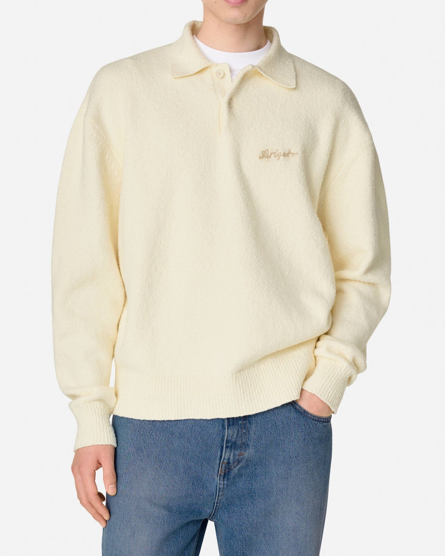 Scribble Polo Tröja - Off White