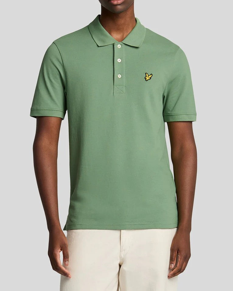 Plain Polo Pikétröja - Smoke Green