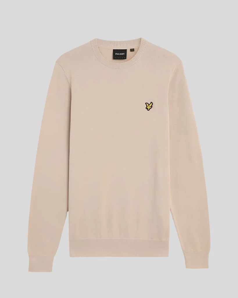 Cotton Crew Neck Jumper Tröja