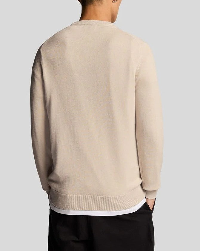 Cotton Crew Neck Jumper Tröja