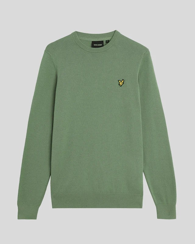 Cotton Crew Neck Jumper Tröja