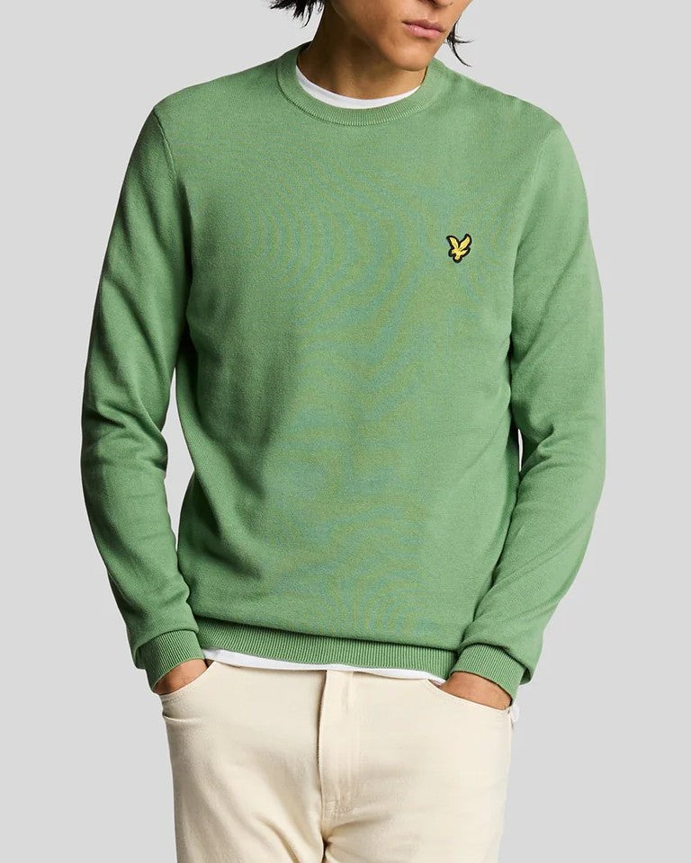 Cotton Crew Neck Jumper Tröja