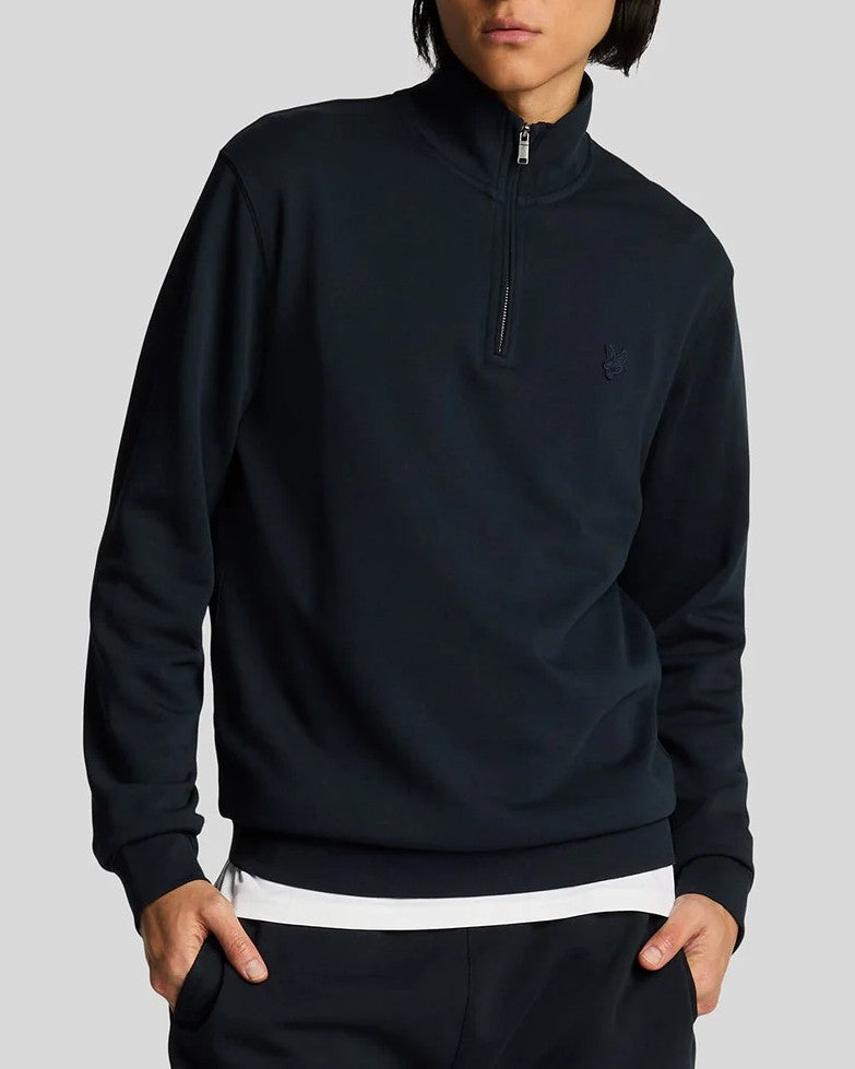 Superfine Quarter Zip Tröja - Dark Navy