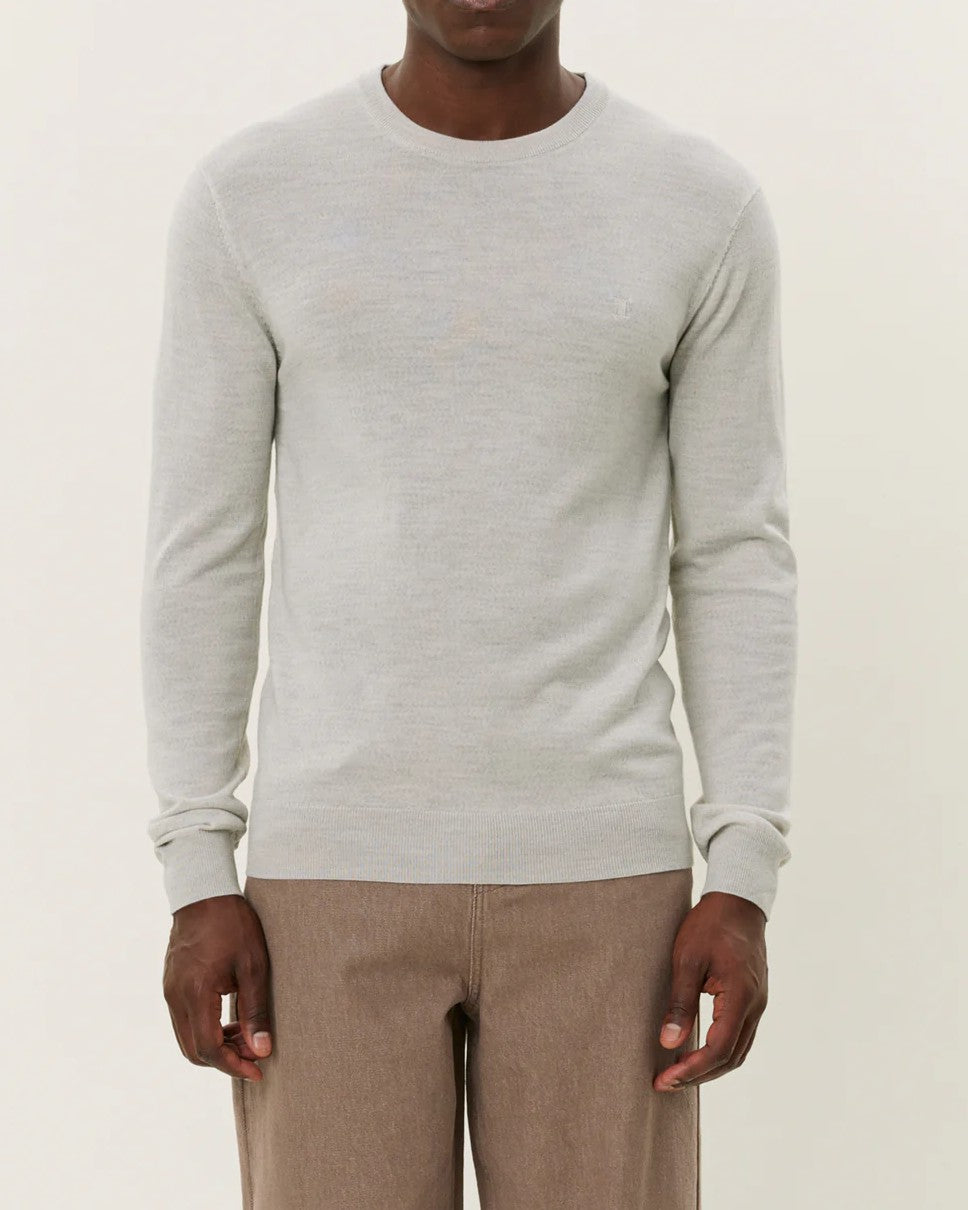 Greyson Merino Knit Tröja - Ivory Melange