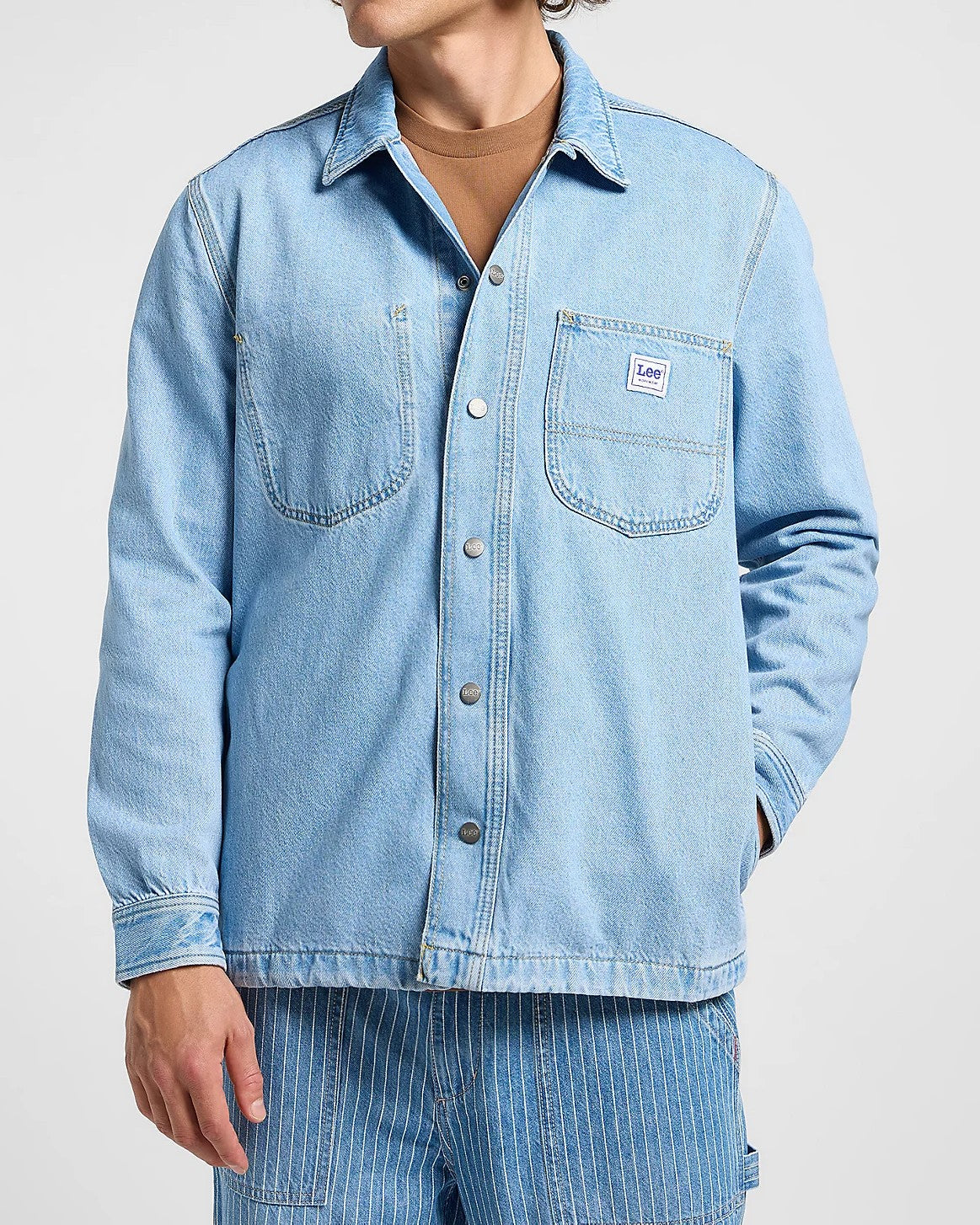 Loose Workwear Overshirt - Skyline Wash