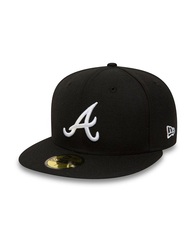 59 Fifty Fitted Atlanta Braves Keps - Svart