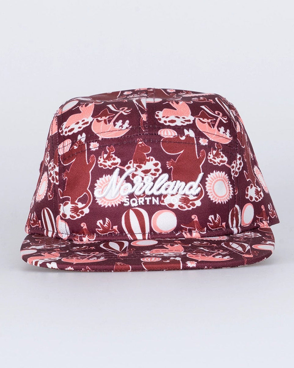 TGN Script Kids 5-Panel Mumin Keps - Burgundy