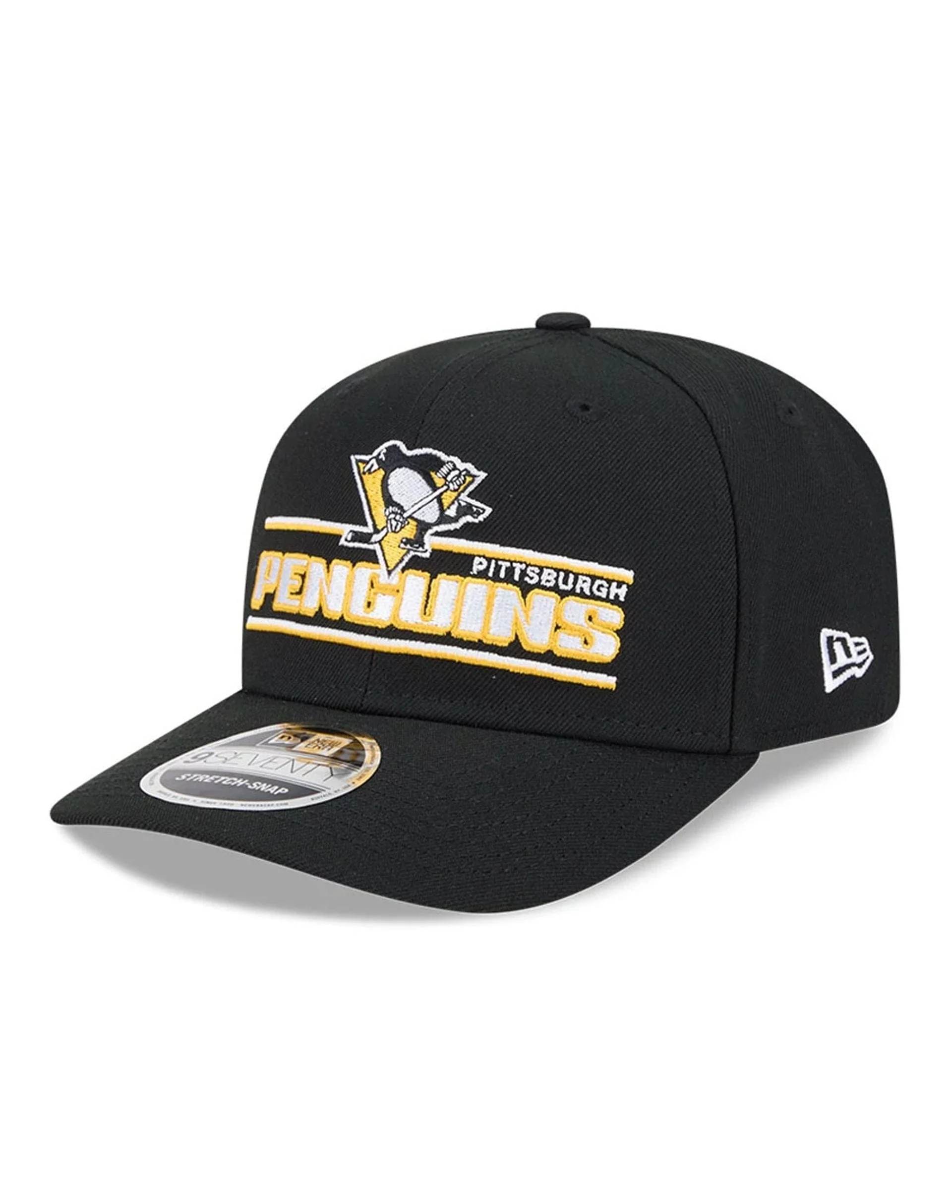 9 Seventy Stated Pittsburgh Penguins Keps - Svart
