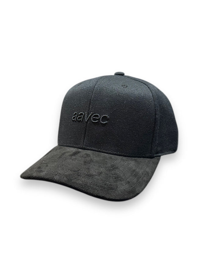 Aavec Script Logo Fitted Keps - All Black