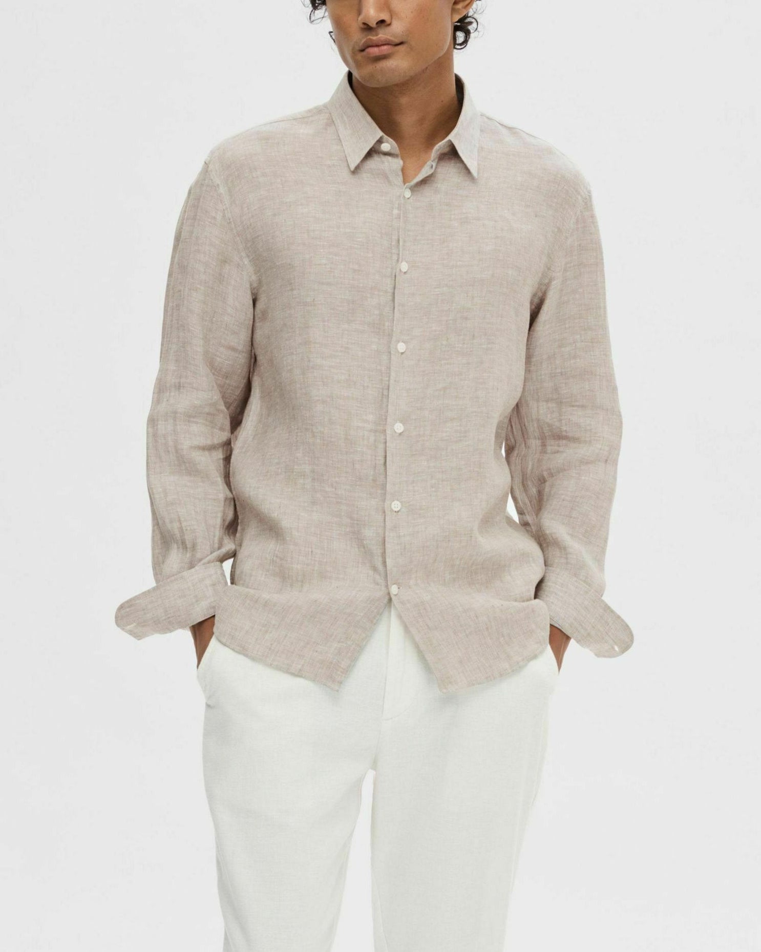 Kylian Linen Skjorta - Vetiver