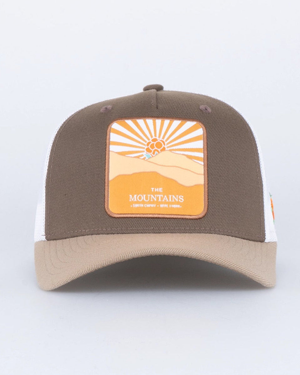 Mountains Trucker Keps - Brown