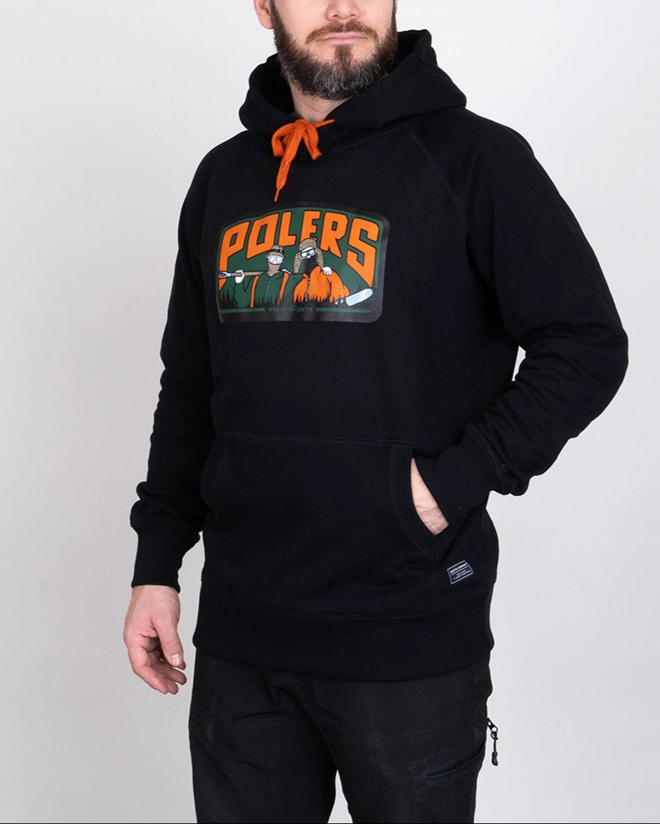 Polers Badge Hoodie - Svart