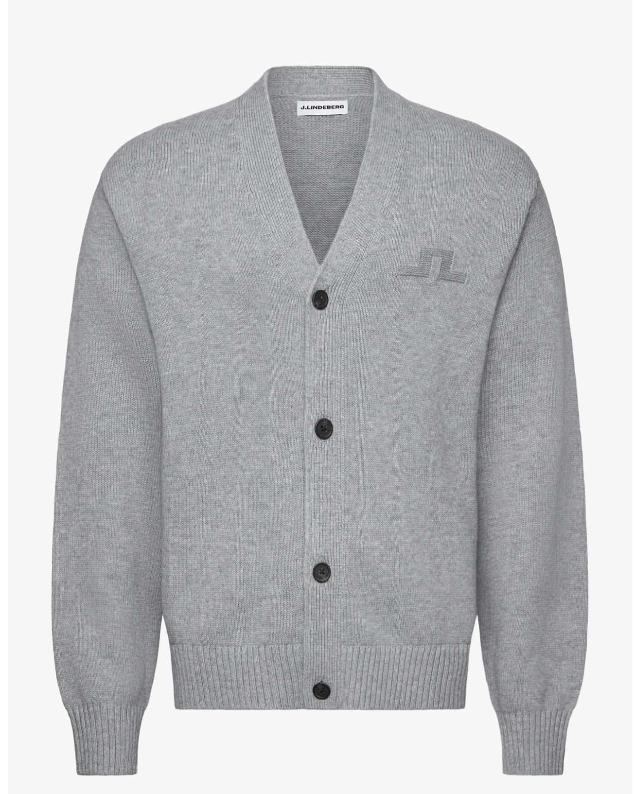 Eddy Wool Blend Cardigan - Light Grey Melange
