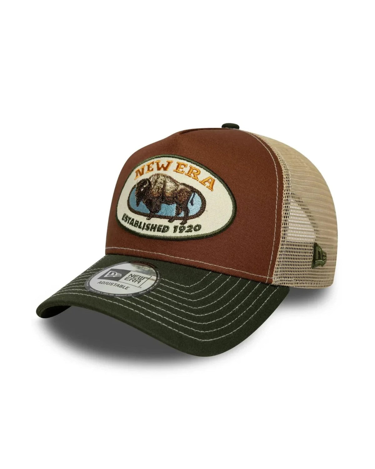 Animal Patch Trucker Keps - Brown/Khaki