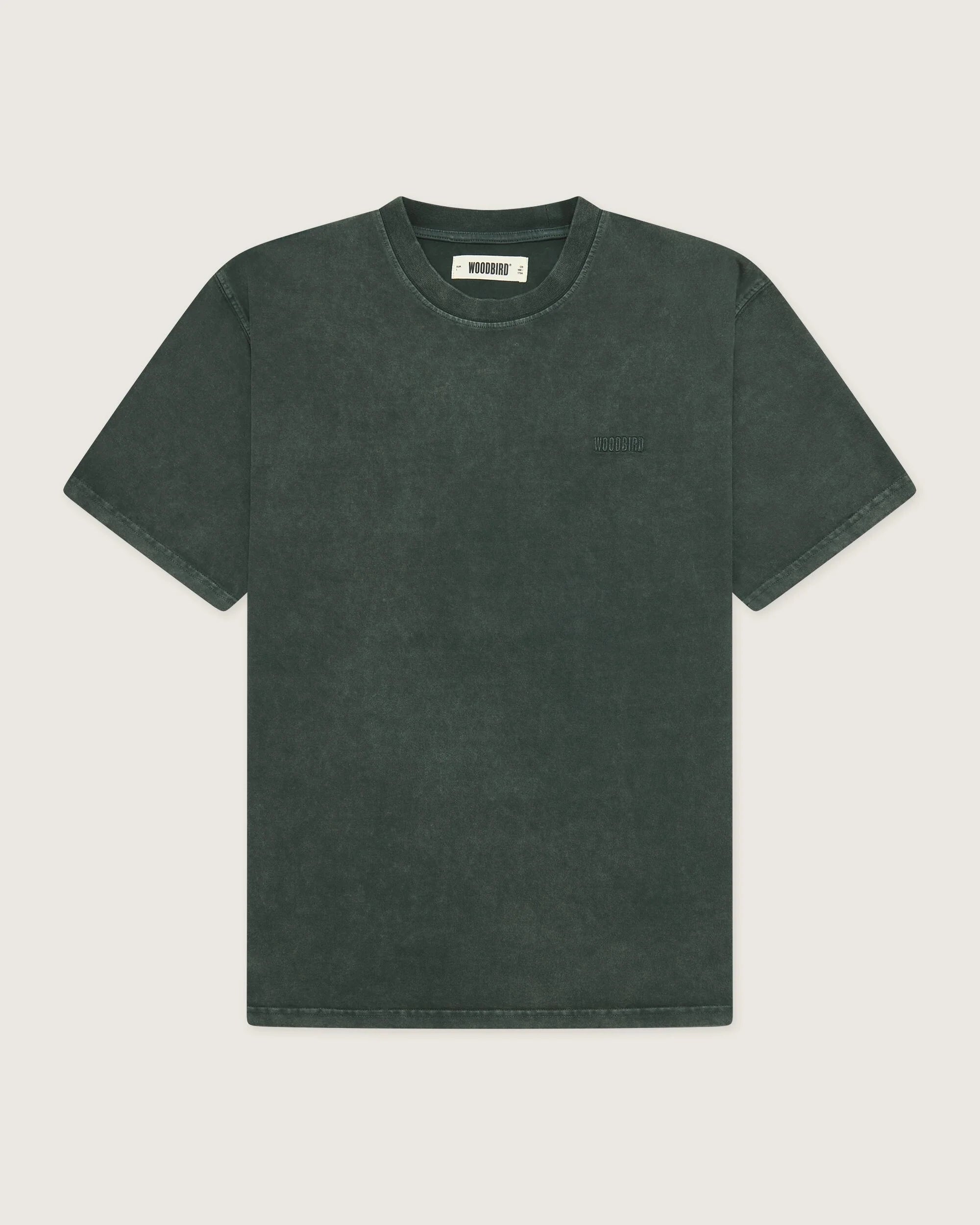 Baine Washed T-Shirt - Forrest Green