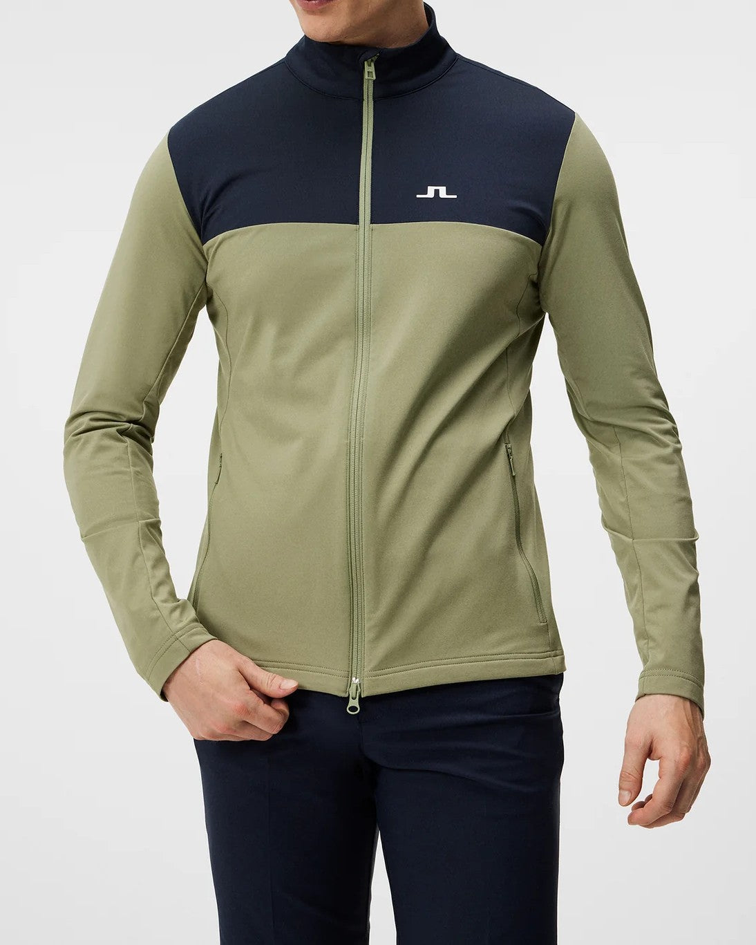 Banks Mid Layer Zip Tröja - Oil Green