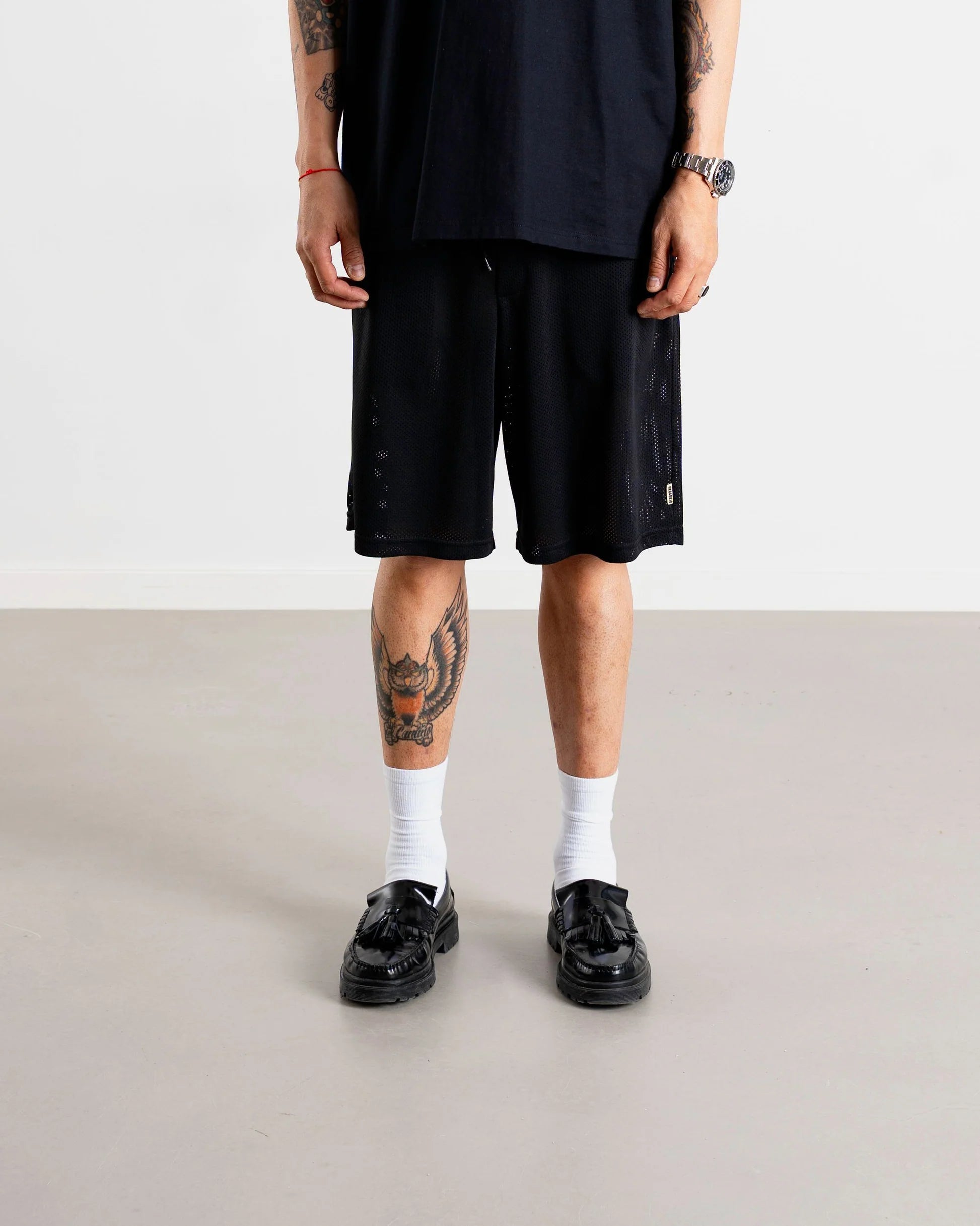 Ben Mesh Shorts - Svart