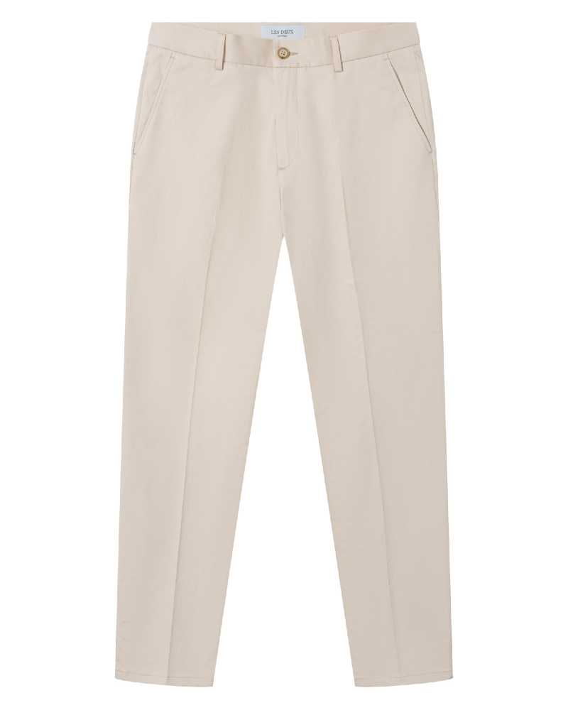 Como Reg Cotton Linen Byxor - Ivory