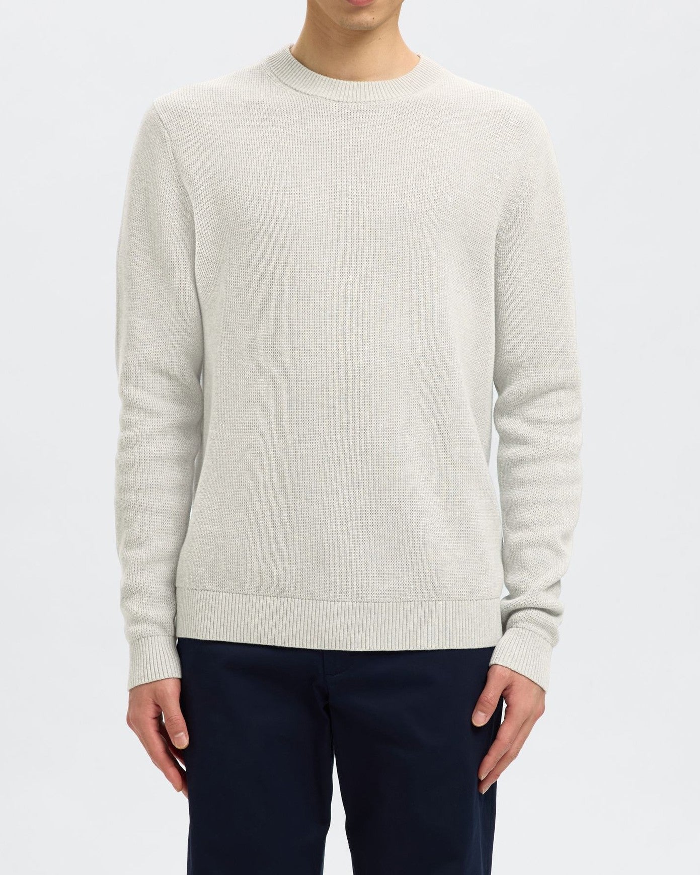 Dane Structure Tröja - Light Grey Melange