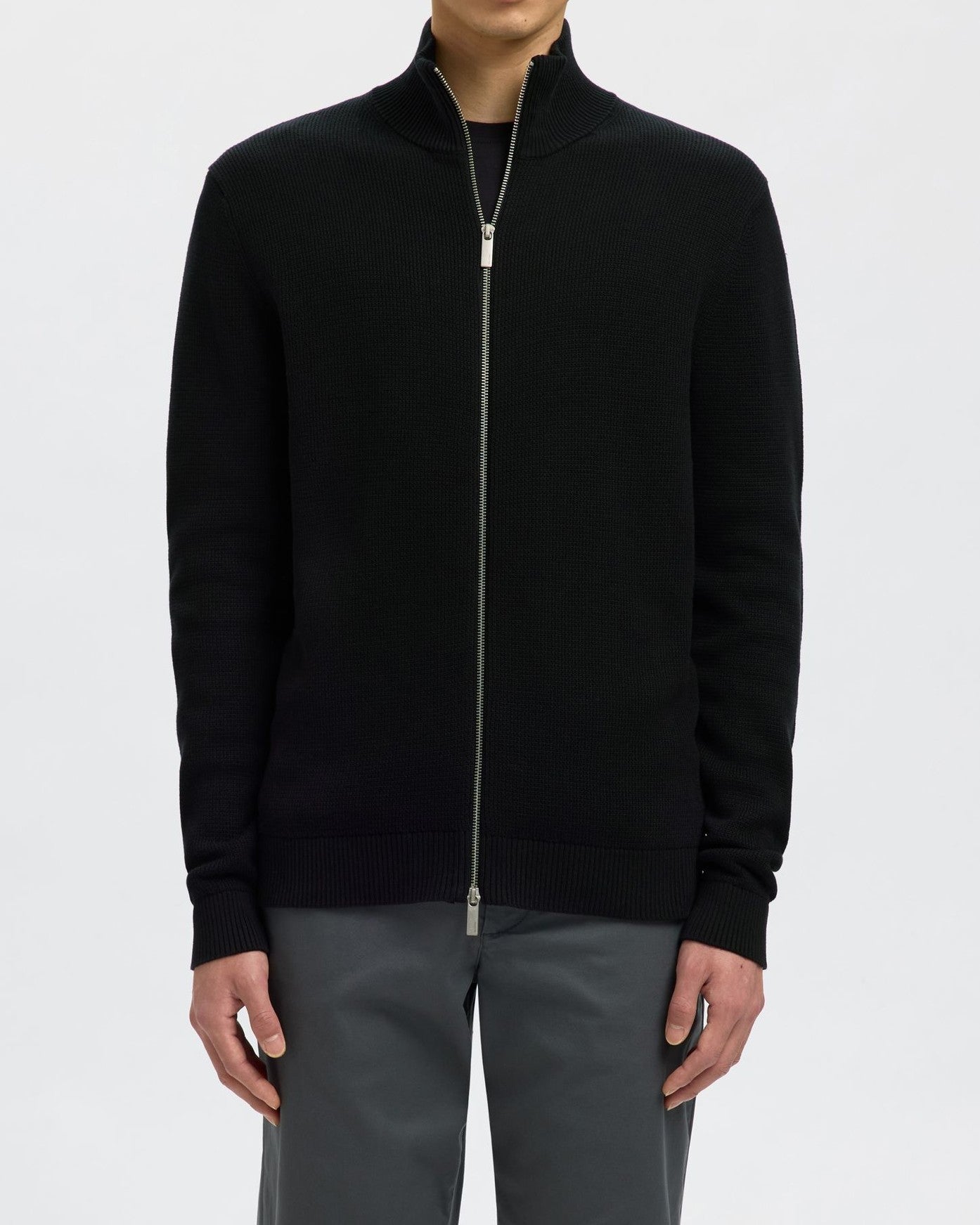 Dane Structure Full Zip Tröja - Svart