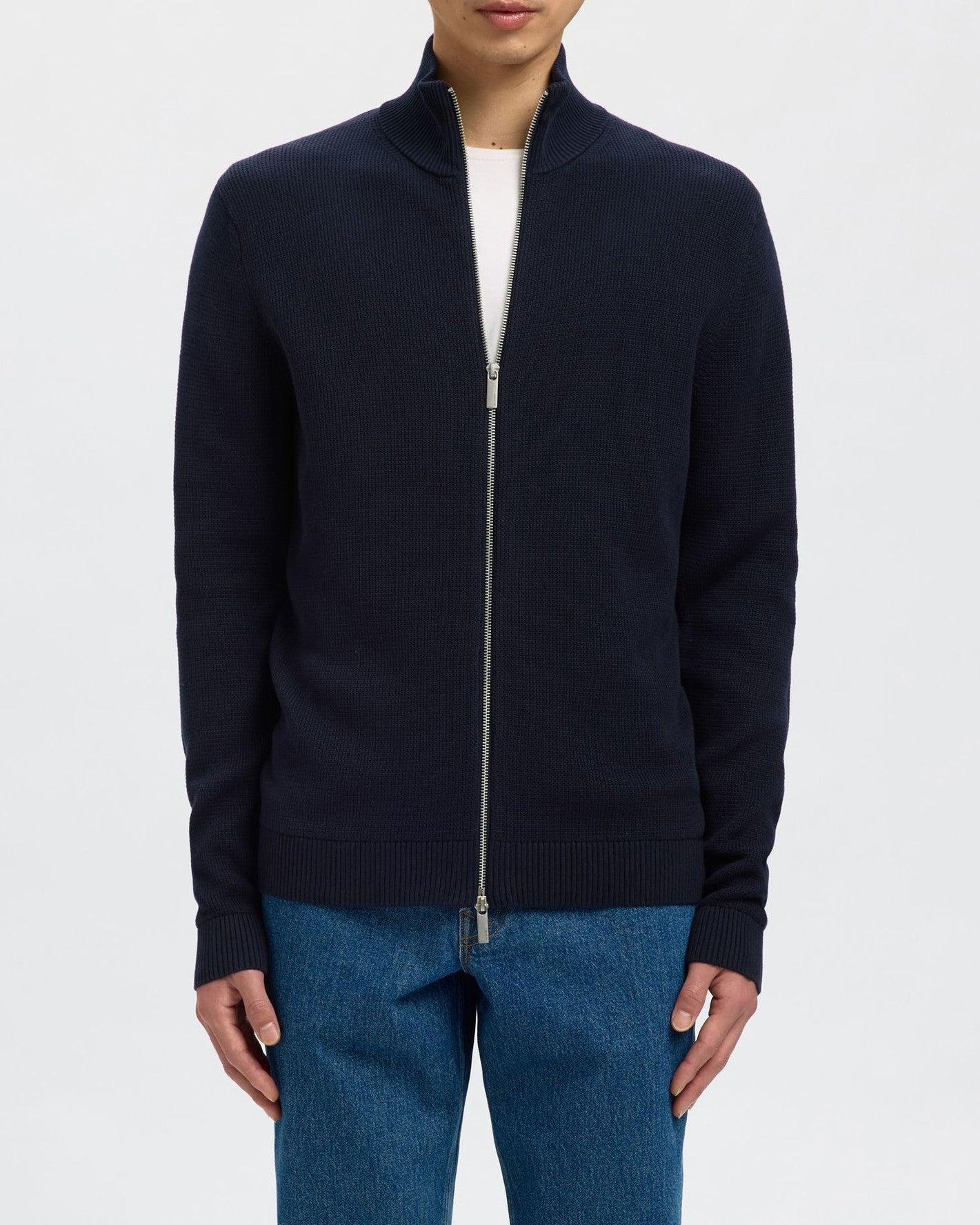 Dane Structure Full Zip Tröja - Sky Captain
