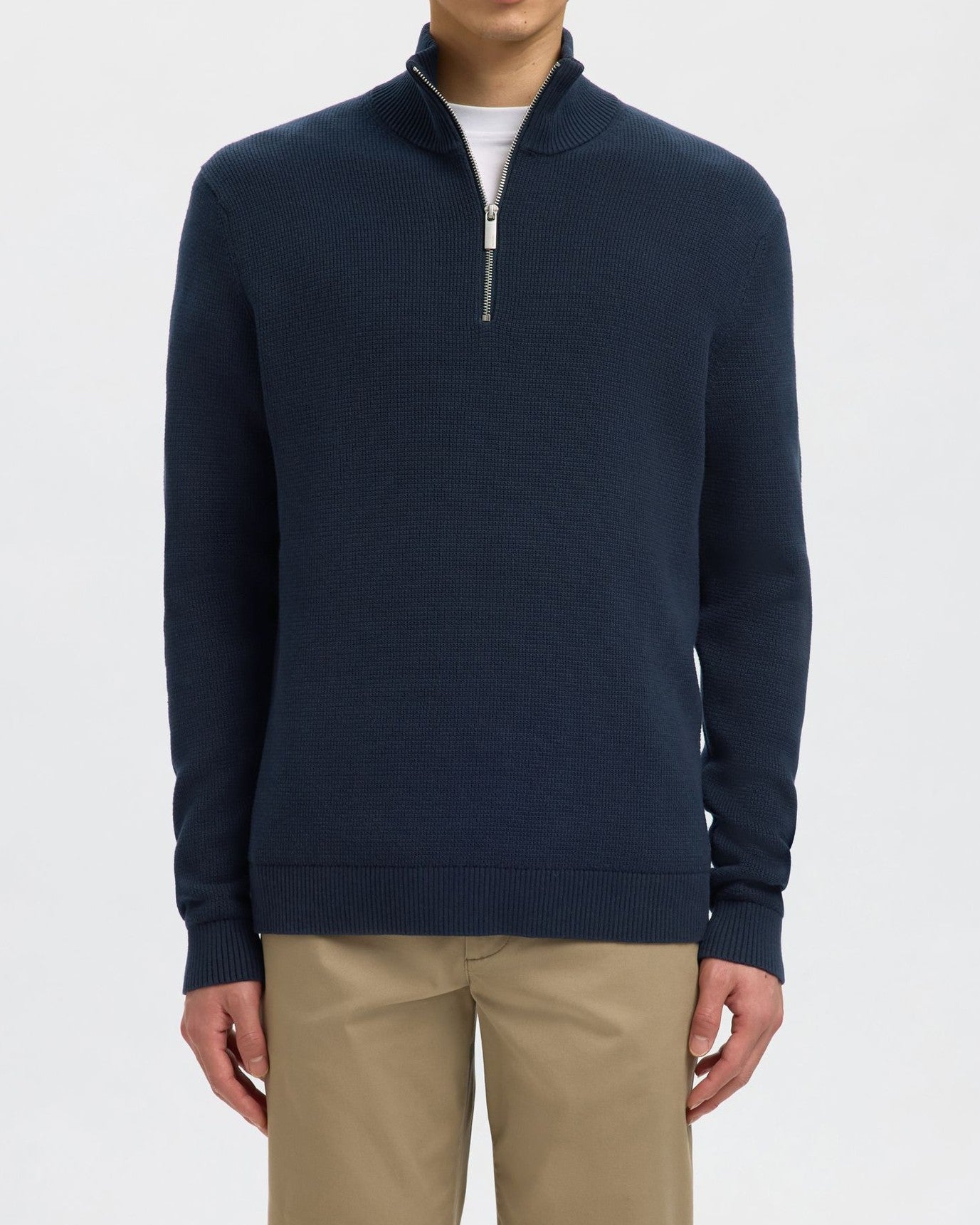 Dane Structure Half Zip Tröja - Sky Captain