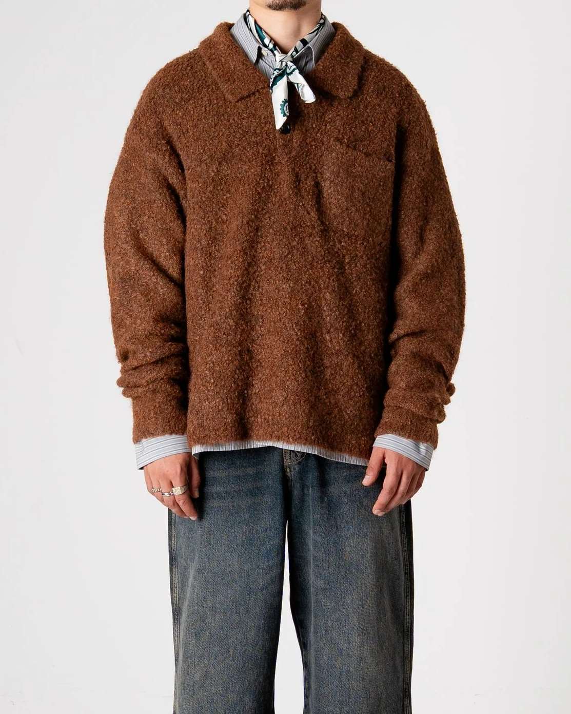 Dom Loop Polo Tröja - Dark Brown